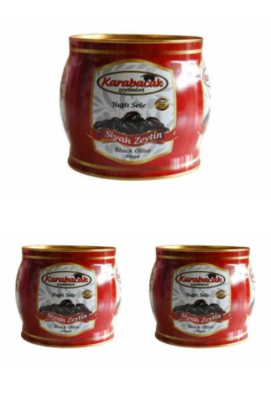 Karabacak Zeytin MEGA YAĞLI SELE 2 KG TENEKE KUTU 3KUTU ürün görseli 1