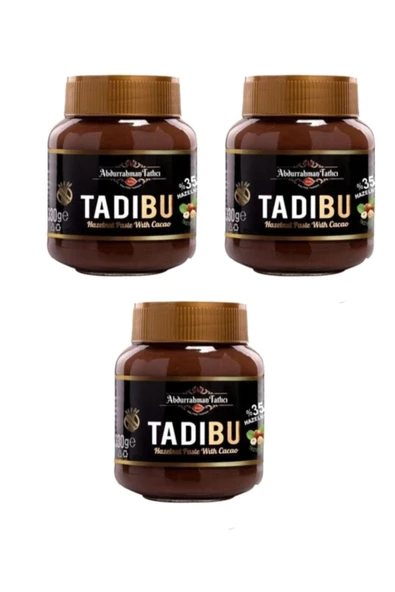 Abdurrahman Tatlıcı Tadıbu Kakaolu Fındık Ezmesi 330 Gr X 3 Adet ürün görseli 1