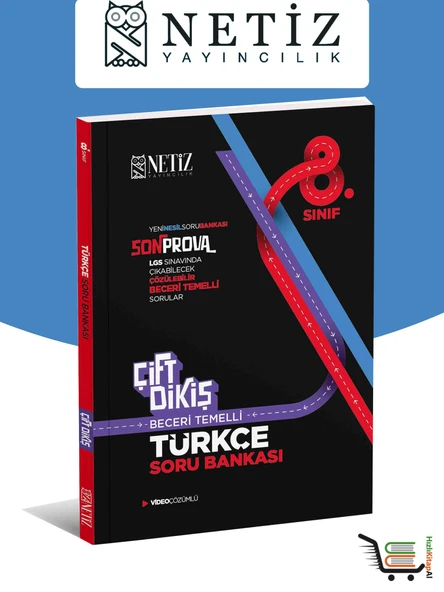 Netiz Çift Dikiş 8. Sınıf Türkçe Soru Bankası ürün görseli 1