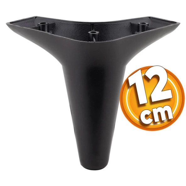 Aspen Lüks Mobilya Kanepe Koltuk Tv Ünitesi Baza Yükseltici Ayağı Ayakları 12 Cm Siyah Ayak ürün görseli 1