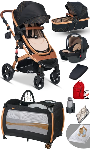 Baby Home Single-to Travel Sistem Bebek Arabası Ve Nanny Oyun Parkı Yatak Beşik ürün görseli 1