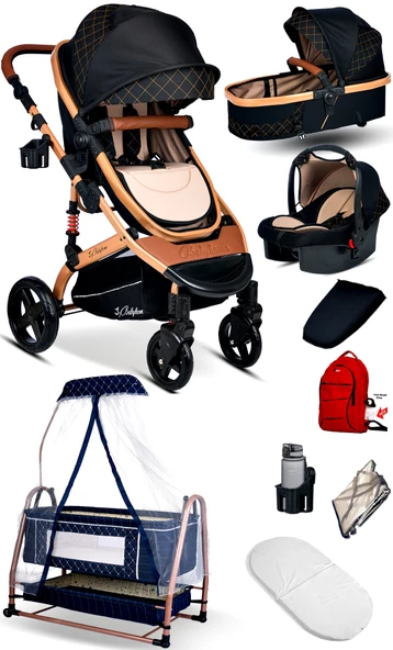 Baby Home Single-to Travel Sistem Bebek Arabası Ve Maya Anne Yanı Bebek Sepeti Beşik ürün görseli 1