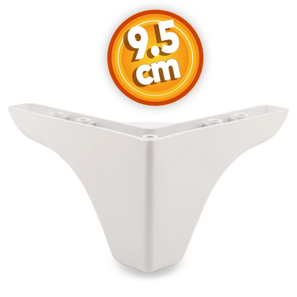 Bellona Rose Berjer Mobilya Kanepe Sehpa Puf Koltuk Ayağı 9.5 Cm Beyaz Baza Ayakları ürün görseli 1