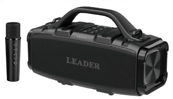 LEADER LP330 IPX5 Bluetooth SD USB AUX FM Radyo Kablosuz Mikrofon TAŞINABİLİR TOPLANTI AMFİSİ ürün görseli 1
