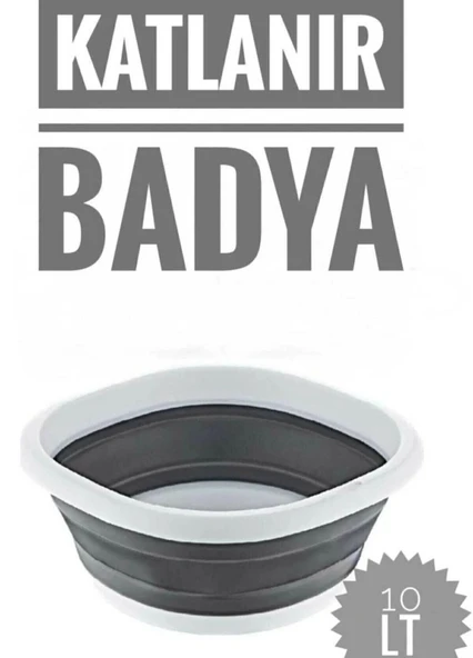 Badya Katlanır Sebze Badyası Silikon Badya Leğen Orta Boy No:3 10 Lt ürün görseli 1