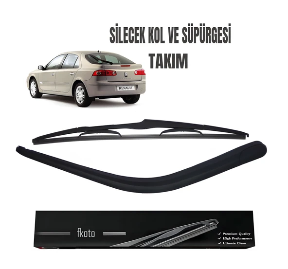 Renault Laguna 2 Arka Cam Silecek Kolu Ve Süpürgesi Takım (Kapaklı) 50Cm 2002-2007 ürün görseli 1