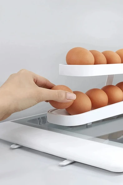 Mithra Life 2 Katlı Otomatik Yumurta Standı Buzdolabı Içi Yumurtalık Organizeri MIT1160 ürün görseli 1