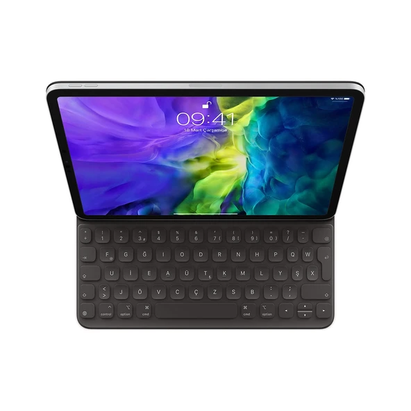 Apple iPad Pro 11" (2.Nesil) Smart Keyboard Folio Türkçe F Klavye MXNK2TU/A ürün görseli 1