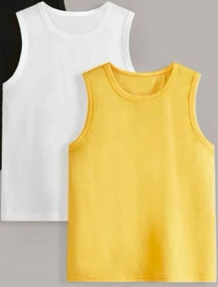 Kadın Esnek Süper Crop Halter Yaka Fitilli Örme BluzUR - Resim 2