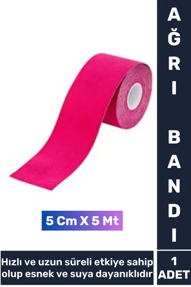 Premium Hızlı Uzun Süre Etkili Kas Bel Bacak Kol Boyun Sırt Omuz Karın Kalça Isı Ağrı Bandı Pembe ürün görseli 1