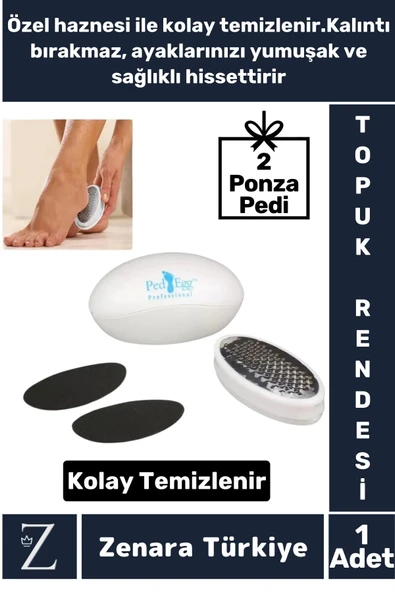Premium Kolay Temizlenir Ölü Deri Cilt Kaldırma Nasır Temizleme Topuk Rendesi 2 Ponza Pedi ürün görseli 1