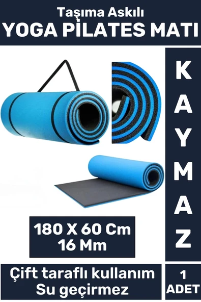 Özel Üretim Kompakt Taşıma Askılı Çift Taraflı Su Geçirmez Kamp Uyku Minder Yoga Pilates Matı 16 Mm ürün görseli 1