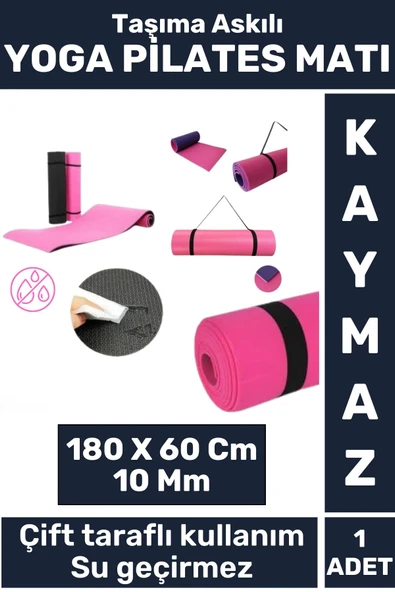 Özel Üretim Kompakt Taşıma Askılı Çift Taraflı Su Geçirmez Kamp Uyku Minder Yoga Pilates Matı 10 Mm ürün görseli 1