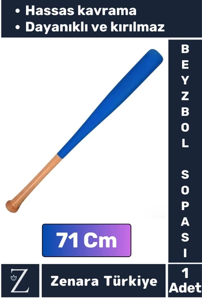 Premum Kırılmaya Dayanıklı Hassas Kavrama Yüksek Kaliteli Ahşap Baseboll Beyzbol Sopası 71 Cm ürün görseli 1