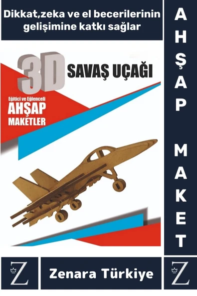 Premium Görsel Zeka El Becerisi Geliştirici Boyanabilir Puzzle Oyun Dekoratif Demonte Ahşap 3D Maket ürün görseli 1