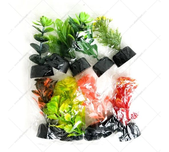 Plastik Bitki 10 Lu Paket (9 Cm) ürün görseli 1