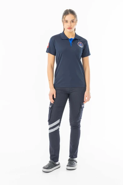 112 Acil Paramedik T-Shirt Unisex Lacivert (ATT002) ürün görseli 1