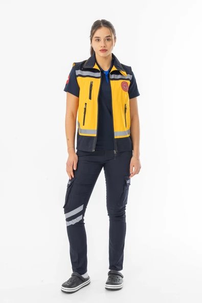 112 Acil Tıp Teknisyeni Yelek Reflektörlü Unisex (ATT004) ürün görseli 1