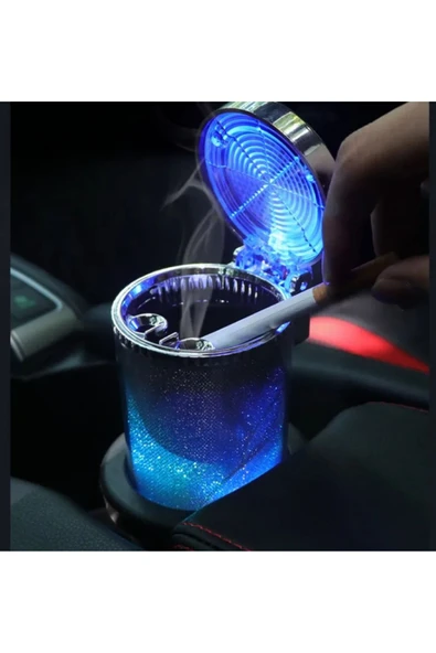 Autowise Simli Dumansız Küllük Kokusuz Ledli Küllük 7 Renkli Rgb Ledli Lüks Küllük ürün görseli 1