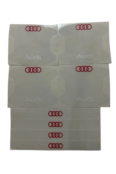 Autowise Audi Marka Logolu Oto Kapı Kolu Çizik Önleyici Yapışkan 8'li Set ürün görseli 1