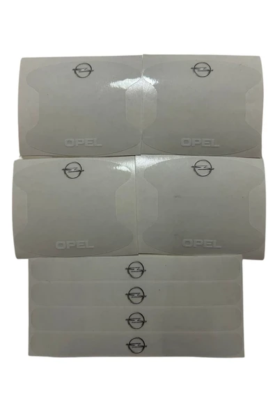 Autowise Opel Marka Logolu Oto Kapı Kolu Çizik Önleyici Yapışkan 8'li Set ürün görseli 1