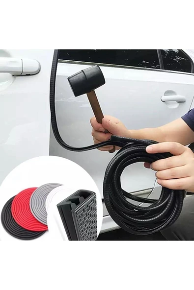 Autowise Oto Kapı Fitili Çizilmelere Karşı Koruyan Araç Kapı Koruyucu Fitil Gri 5 Metre ürün görseli 1