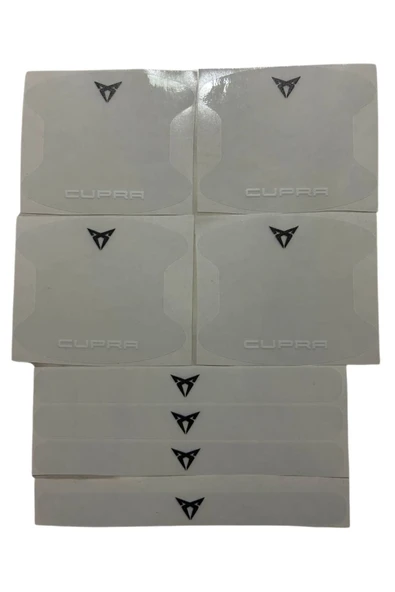 Autowise Cupra Marka Logolu Oto Kapı Kolu Çizik Önleyici Yapışkan 8'li Set ürün görseli 1
