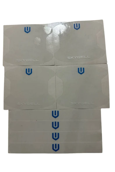 Autowise Skywell Marka Logolu Oto Kapı Kolu Çizik Önleyici Yapışkan 8'li Set ürün görseli 1