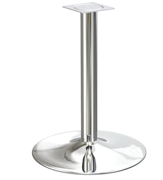 Ortadan Tablalı Paslanmaz Lüks Masa Ayağı Yuvarlak 460-710 Mm ürün görseli 1