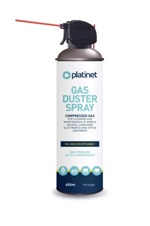 Platinet 600 ML Maxi Büyük Boy Kapak Basınçlı Hava Spreyi Bilgisayar Laptop Elektronik Toz Alıcı Spray ürün görseli 1