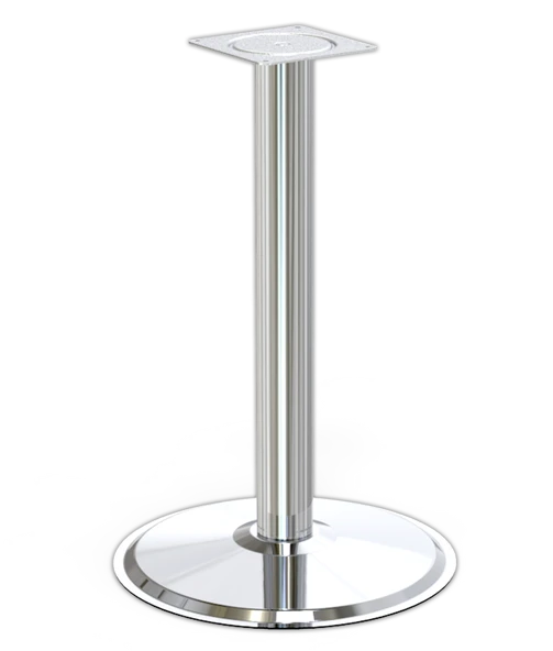 Ortadan Tablalı Paslanmaz Masa Ayağı Yuvarlak 76-480 Mm ürün görseli 1