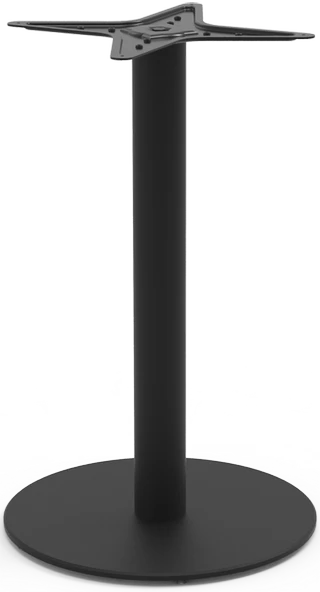Ortadan Tablalı Masa Ayağı Yuvarlak Mat Siyah 76-480 Mm ürün görseli 1