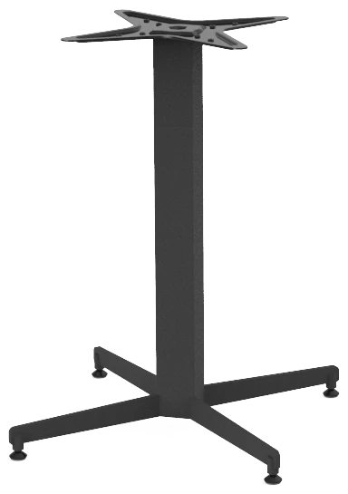 Ortadan Tablalı Modern Mat Siyah Cube Masa Ayağı 70-460 mm. ürün görseli 1