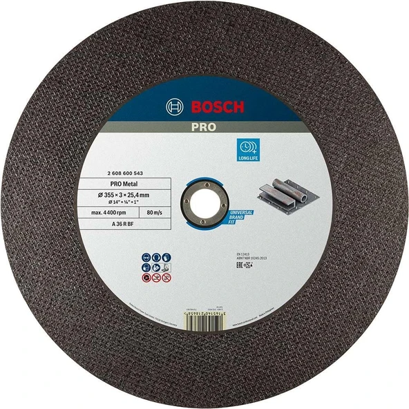 350X25,40X2,8 MM EXPERT FOR METAL DÜZ 2608600543 ürün görseli 1