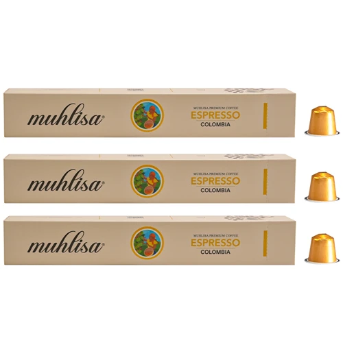 Muhlisa Espresso Colombia Kapsül Kahve 3 Kutu (30 KAPSÜL) %100 Arabica ürün görseli 1
