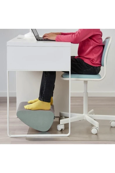 ÖVNING çok fonksiyonlu ergonomik ayak desteği, gri-yeşil, 38x32 cm ürün görseli 1
