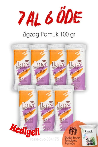 100 gr. Lux Zigzag Pamuk 7 AL 6 ÖDE ve ROSIE ürün görseli 1
