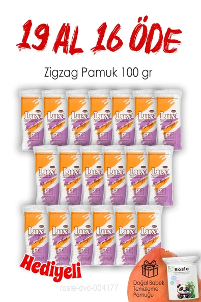 19 AL 16 ÖDE 100gr. Lux Zigzag Pamuk ve ROSIE ürün görseli 1