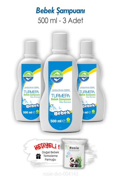 Turmepa Bebek Şampuanı 500 ML 3 Adet ve ROSIE ürün görseli 1