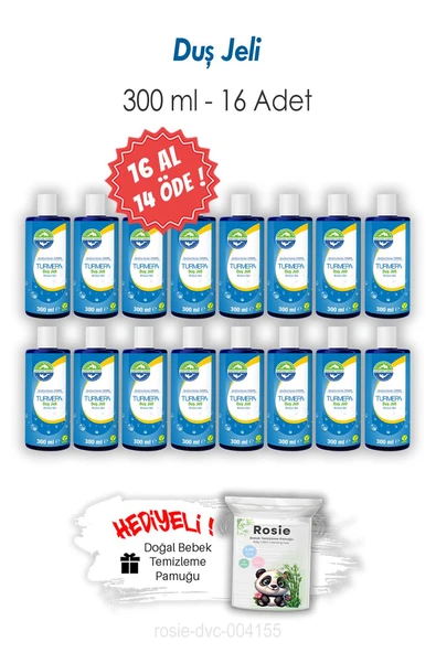 16 AL 14 ÖDE 300 ML Turmepa Duş Jeli ve ROSIE ürün görseli 1