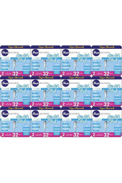 Sleepy Natural Günlük Ped Uzun 32'li X 12 (384 Adet) ürün görseli 1