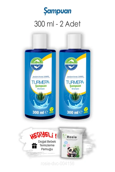 Turmepa 2 Adet Şampuan 300 ML ve ROSIE ürün görseli 1