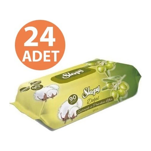 Sleepy Zeytinyağlı ve Pamuklu 90X24 (2160 Yaprak) ürün görseli 1