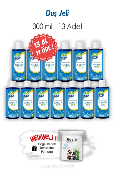 Turmepa Duş Jeli 13 AL 11 ÖDE 300 ML ve ROSIE ürün görseli 1