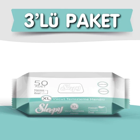 Sleepy Vücut Temizleme 3X50'li ürün görseli 1