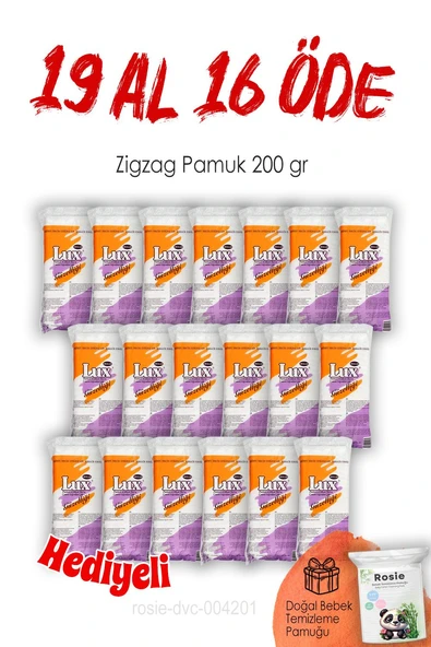19 AL 16 ÖDE 200 gr. Lux Zigzag Pamuk ve ROSIE ürün görseli 1