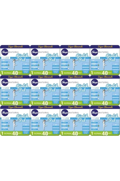 Sleepy Natural Günlük Ped Normal 40'Lı X 12 (480 Adet) ürün görseli 1
