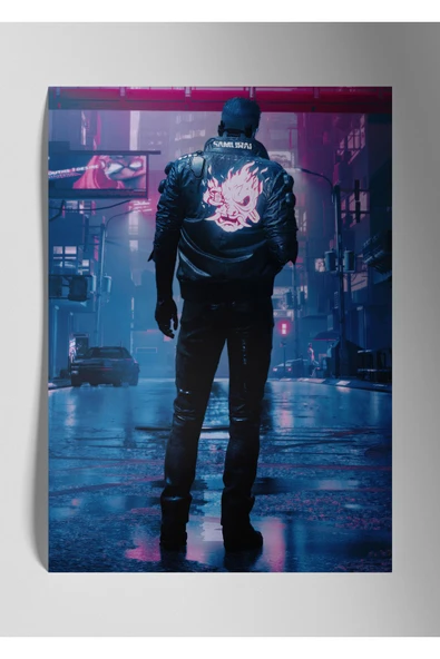 Cyberpunk 2077 Samurai - Metal Poster Tablo ürün görseli 1