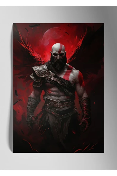 God of War Kratos - Metal Tablo ürün görseli 1