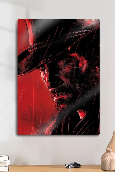 Metal Baskı Parlak Duvar Tablosu - RDR2 - Red Dead Redemption 2 ürün görseli 1